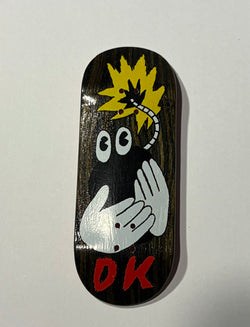 DK Fingerboards Single Deck - Wood Bomb Graphic - Popsicle 35mm