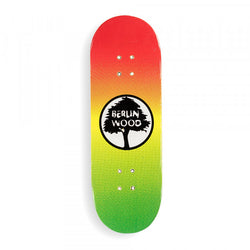 Berlinwood Pro Wooden Single Deck - BW Rasta - XWide 33.3mm