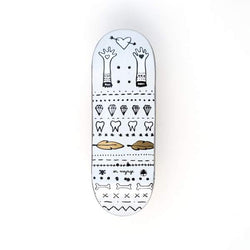 Berlinwood Pro Wooden Single Deck - BR En Voyage Metallic Glove - Hearts - XWide Low 33.3mm