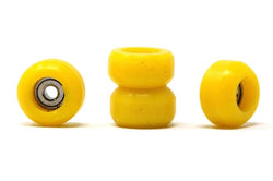 Skull Fingerboards - 'Citrus Yellow' CNC Single Bearing Wheels