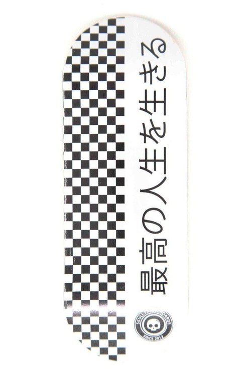 Skull Fingerboards - Japan White Original Edition Wooden Fingerboard Graphic Deck (34mm)